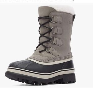 3/$30 Sorel Women's Caribou Cold Weather & Shearling Boots - Black and Gray